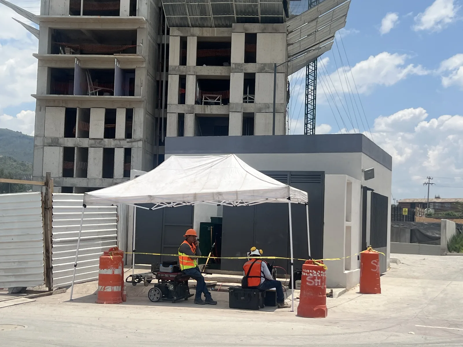 Pruebas de VLF MADVER en obra en construcción