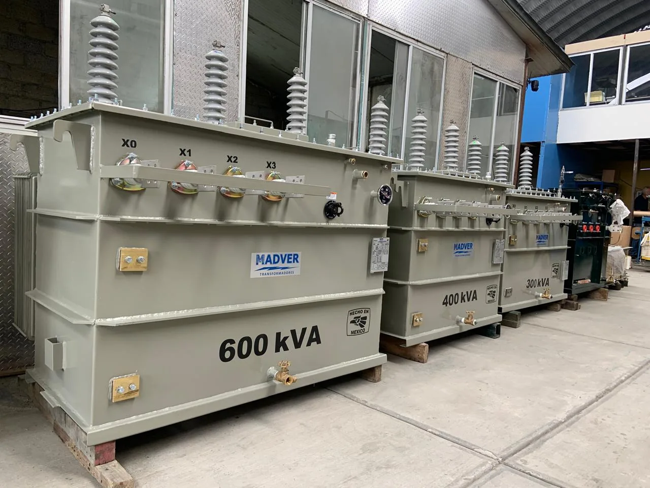 Transformadores MADVER de 600, 400 y 300 kVA terminados en taller